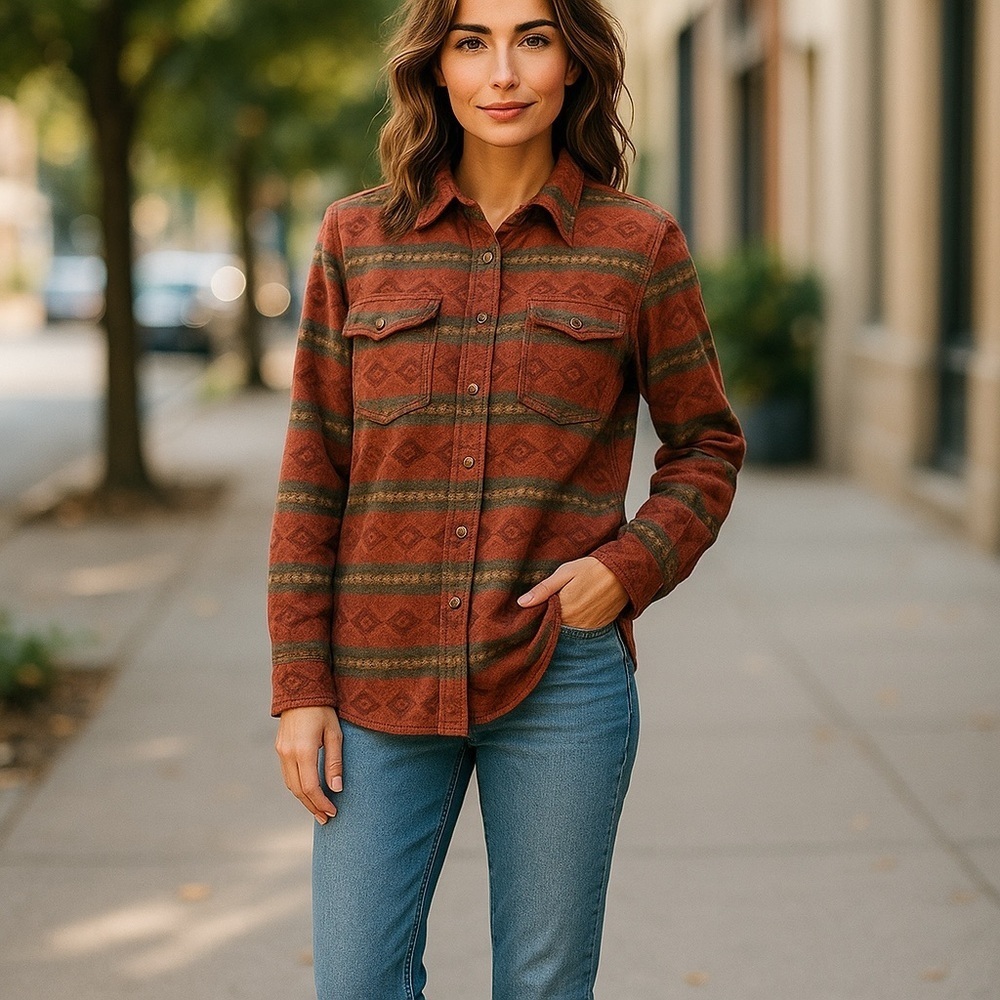 Vintage Boho Button Down Shirt